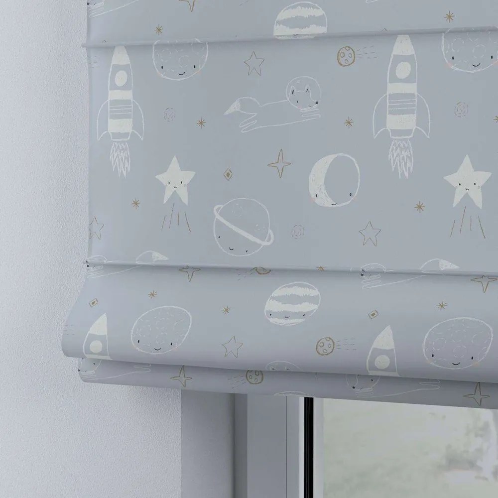 Modrosivá detská roleta 170x130 cm Magic - Yellow Tipi