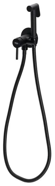 Aqualine - Bidetová batéria so sprškou na podomietkovú inštaláciu matná čierna