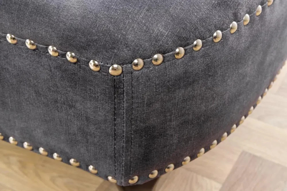 Invicta Interior - Leňoška CHESTERFIELD 170 cm šedá zamat