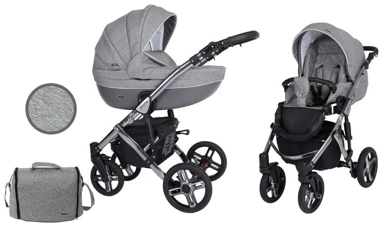 Kočík Kunert Mila Premium graphite frame 2v1 - 08