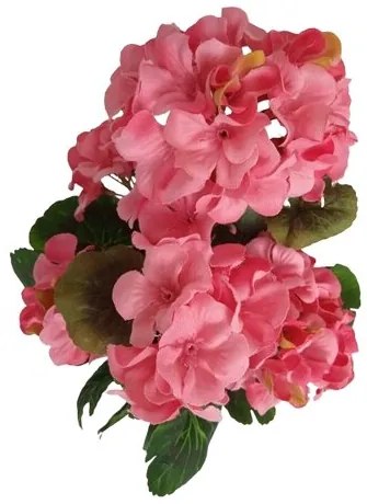 Umelá kvetina Muškát svetloružová, 47 cm