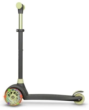 Lionelo - Detská kolobežka JESSY 3xAA šedá/zelená