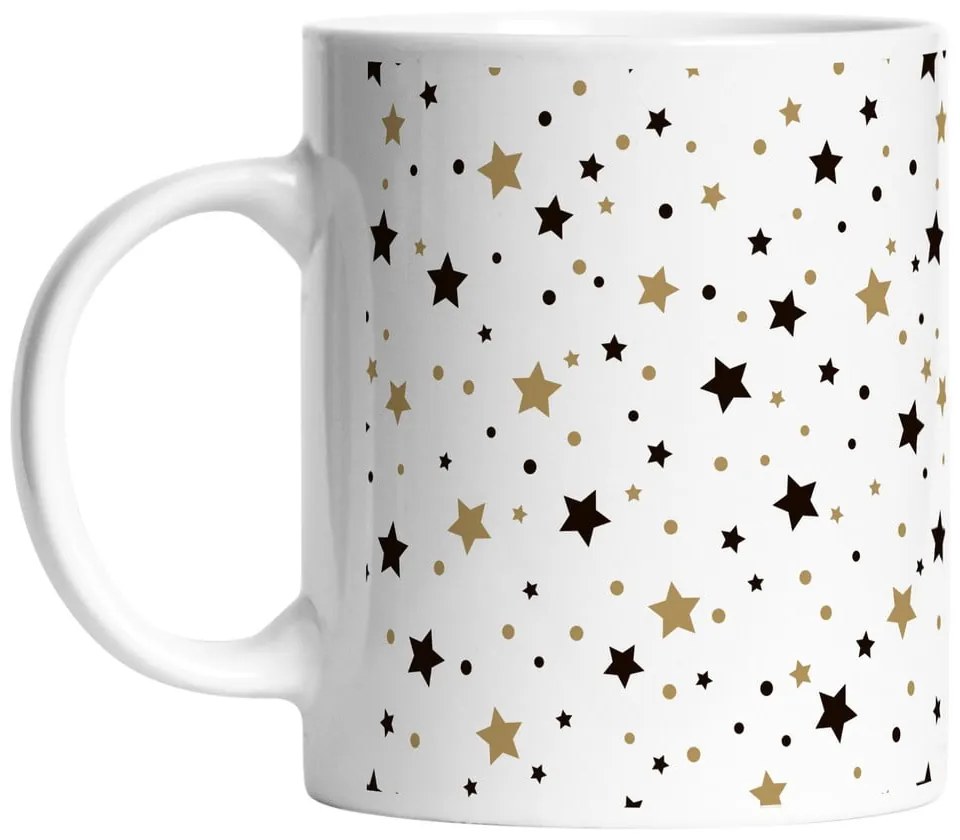 Biely keramický hrnček s vianočným motívom 330 ml – Butter Kings