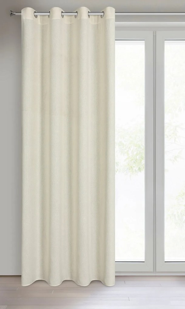 ZÁVES NA KRÚŽKOCH LIDIA 140X250 CM PRÍRODNÁ