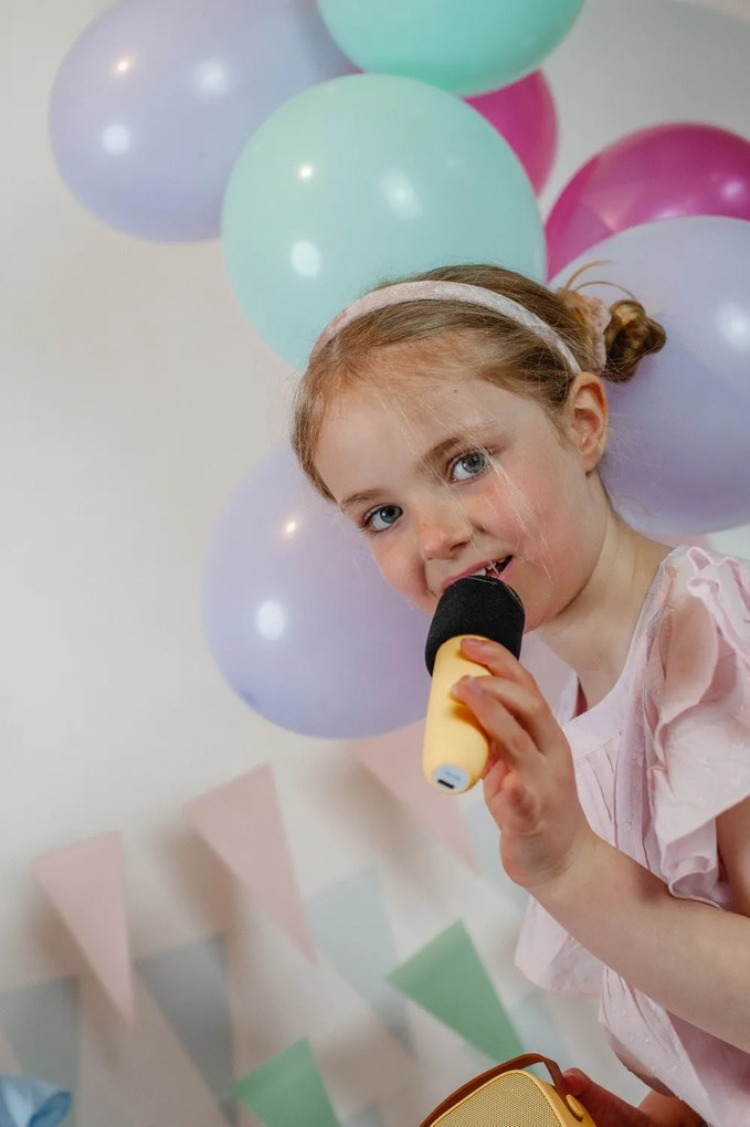 Bluetooth Karaoke súprava mikrofón a reproduktor Ružový