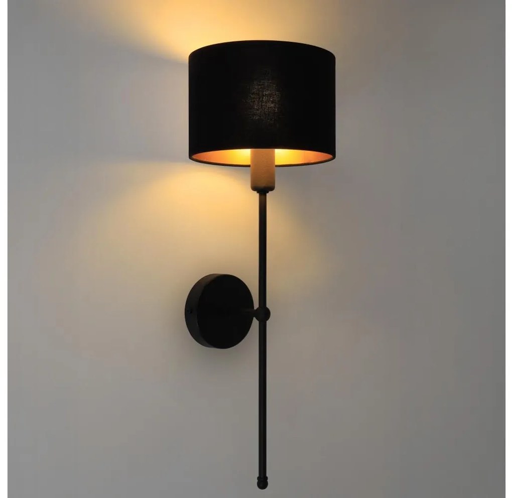 Nástenné svietidlo MADELA 1xE14/40W/230V čierne