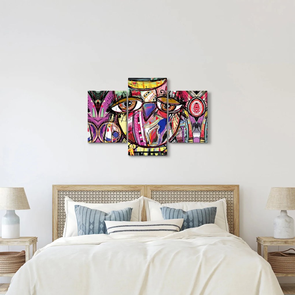 Obraz - Street art - sova (90x60 cm)