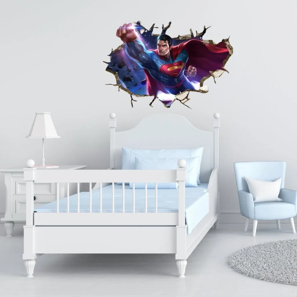 Samolepka na stenu "Superman" 60x90 cm