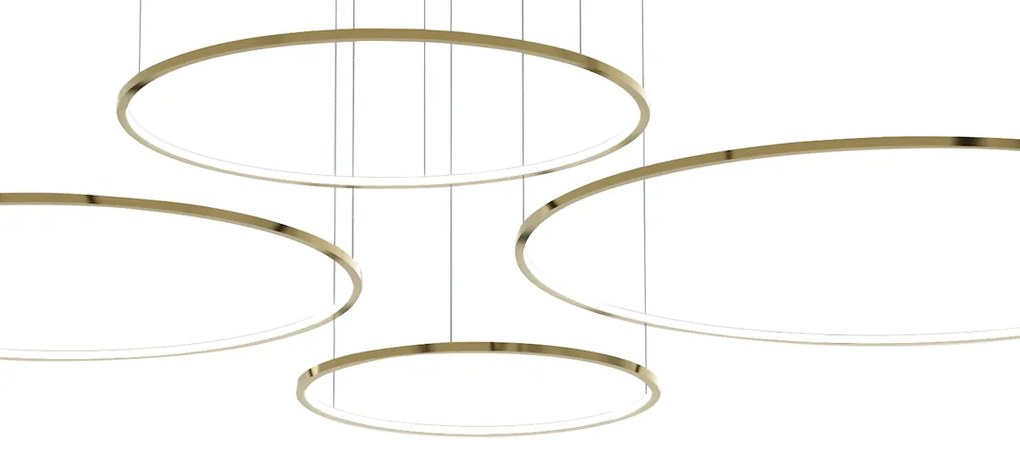 Závesné LED svietidlo Saturno, 4x LED 120w, 4000k, g