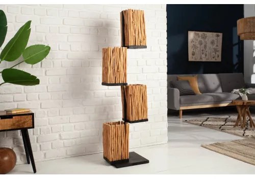 Stojaca lampa 40504 Euphoria 154cm Prírodná Logan Drevo  - Komfort-nábytok