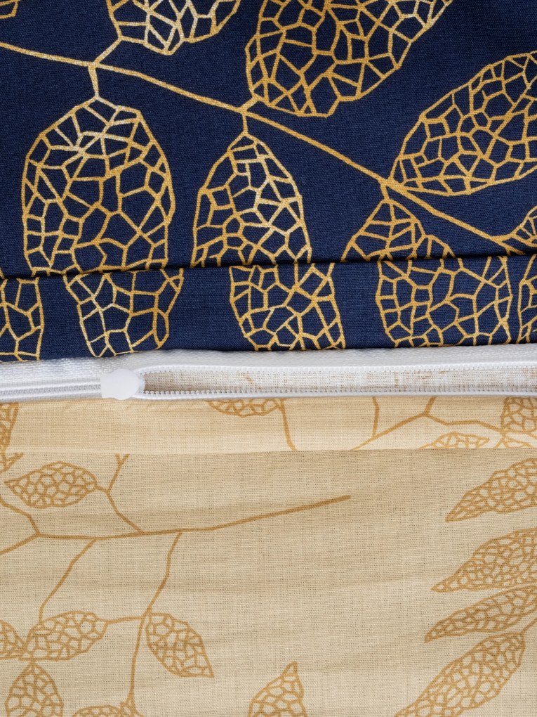 Bavlnená obliečka na vankúš Renforcé 70 × 90 cm - Gabriela tmavo modrá