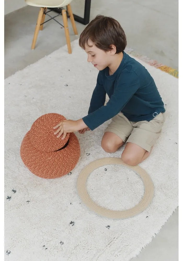 Krémový prateľný ručne tkaný bavlnený detský koberec 170x240 cm Stardust – Lorena Canals