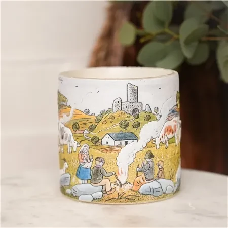 Lampáš s ilustráciou Jeseň
