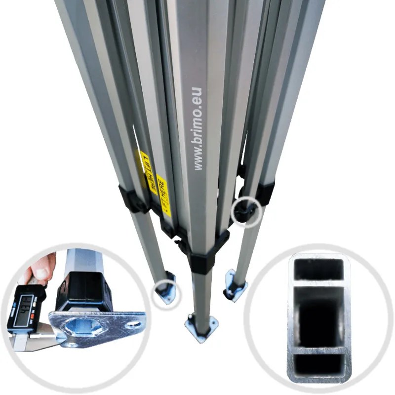 BRIMO Rozkladací altánok 3x6 m - s 3 stenami - Zelená 7