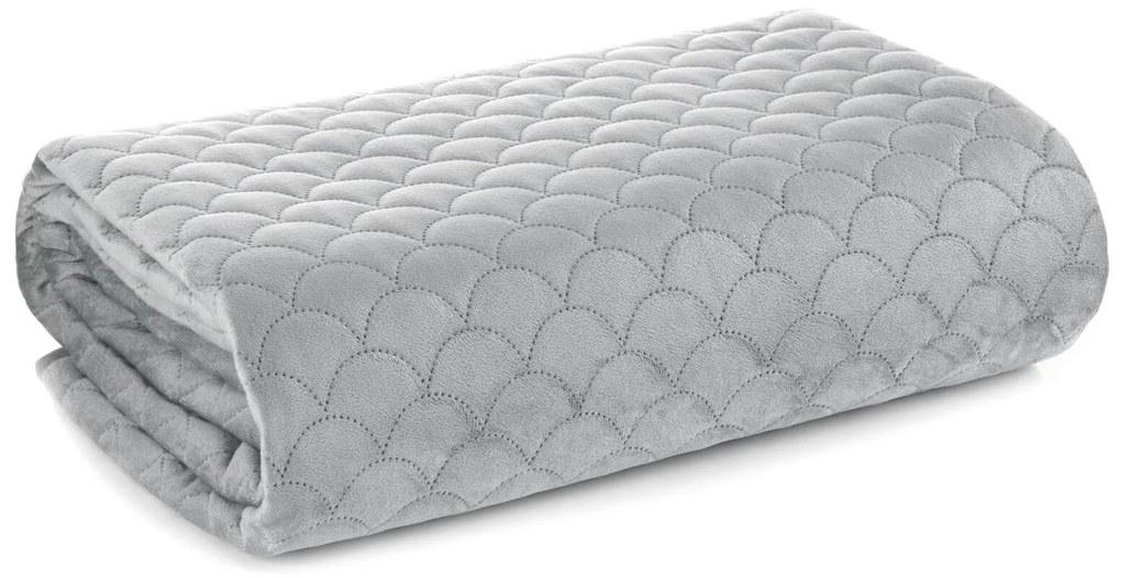 PREHOZ NA KRESLO ARIEL 70X160 CM STRIEBORNÝ