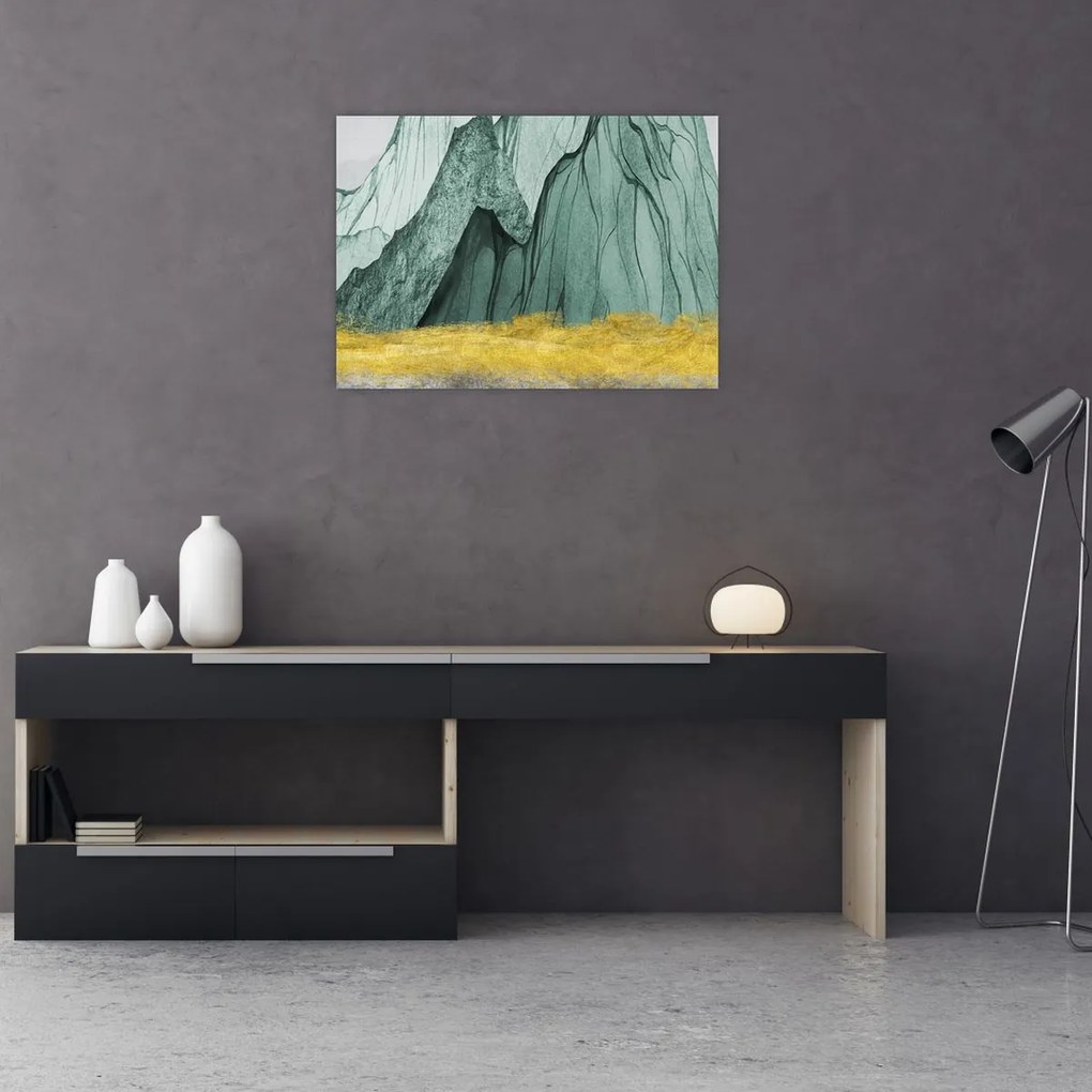 Obraz - Smaragdové hory N⁰3 (70x50 cm)