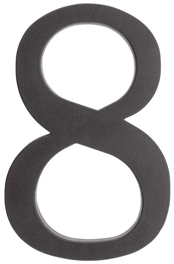 Čierna plastová číslica 8