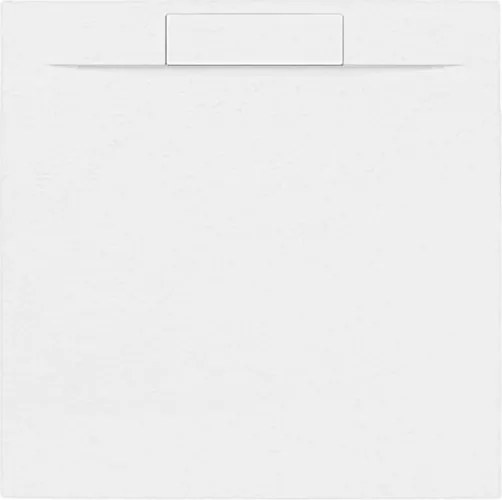 Sprchová vanička štvorcová SAT Fusion 100x100 cm liaty mramor Blanco SATFU100100BL