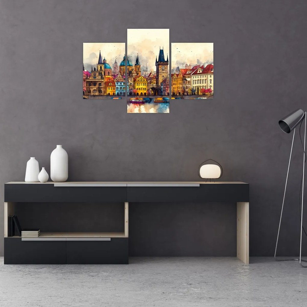 Obraz - Jeseň v maľovanom meste (90x60 cm)