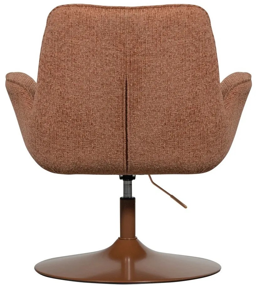 Oranžové kreslo s nastaviteľnou výškou sedadla Marten – WOOOD