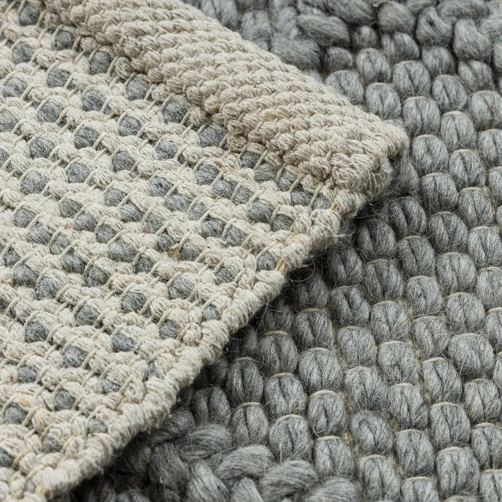 Dywany Łuszczów, Kusový koberec Tahar 99001G grey, 90x150, šedá, obývacia izba