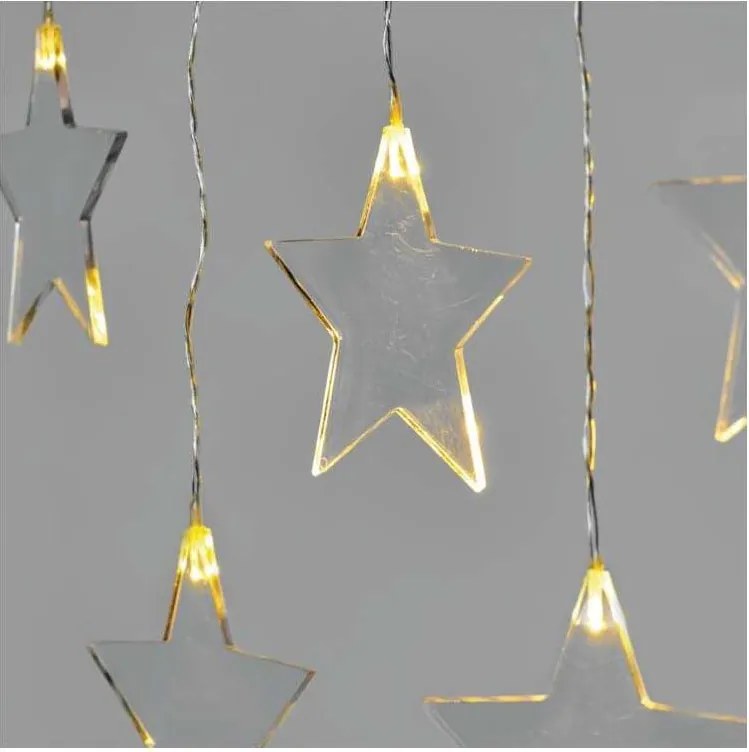 LED Vianočná vonkajšia reťaz 8xLED/5,84m IP44 hviezdy