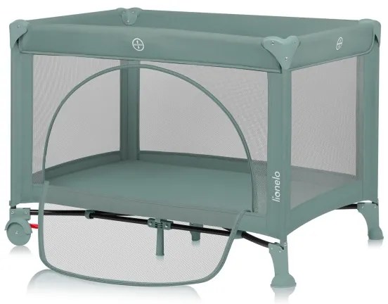 Lionelo - Cestovná postieľka LAURA Green Sage