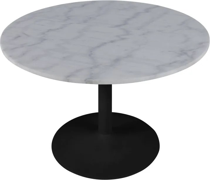 Okrúhly jedálenský stôl Night 110 cm Guangxi biely mramor - Posledný kus - RP