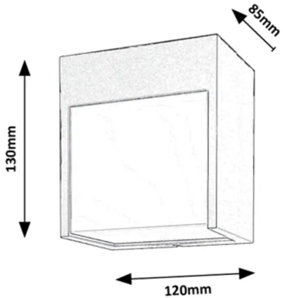 Rabalux 7477 - LED Vonkajšie nástenné svietidlo BALIMO LED/12W/230V biela IP54
