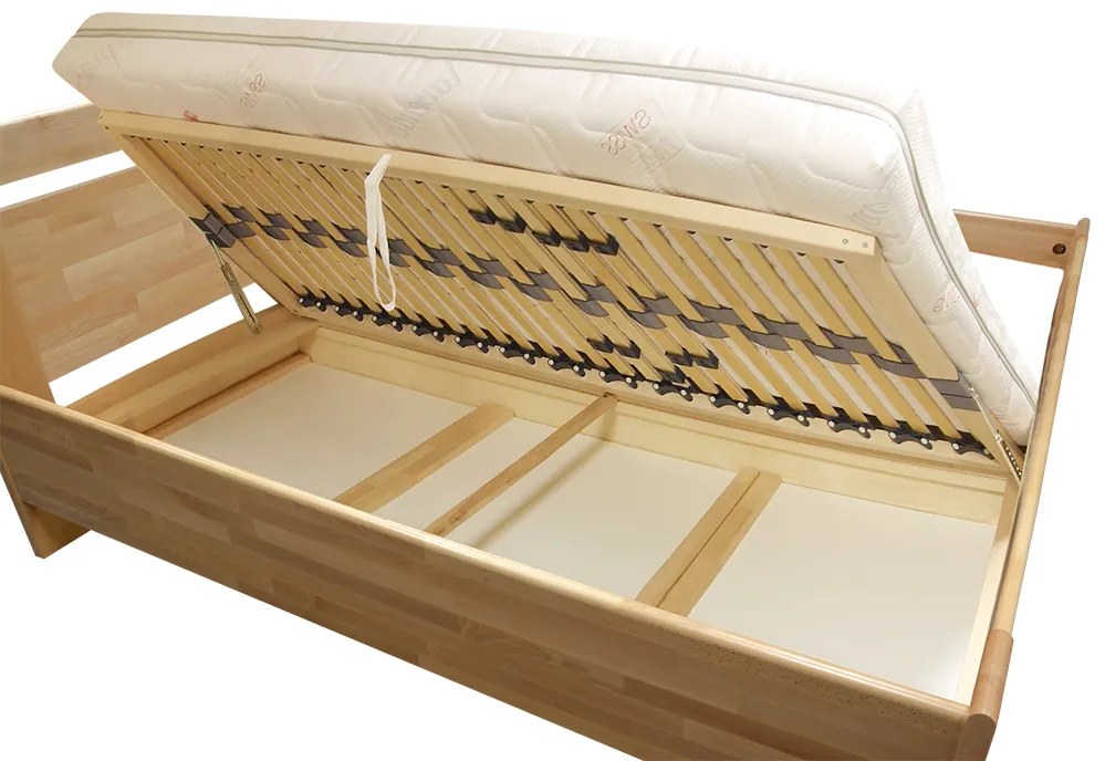 Masívna posteľ  MATE LUX 180x200 buk