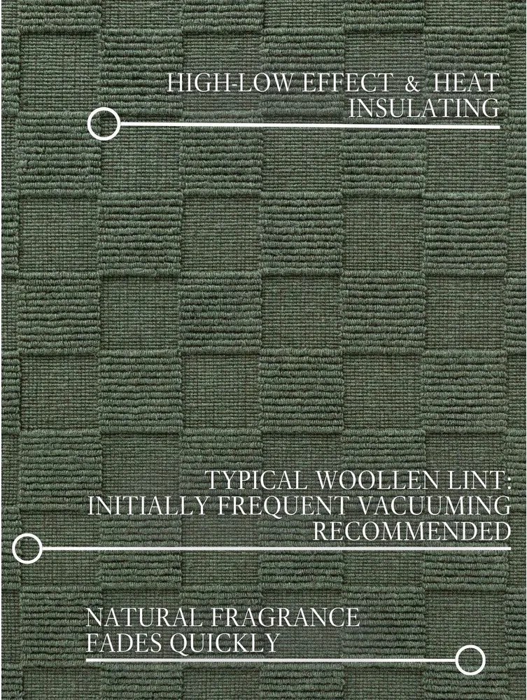 Tmavozelený ručne tkaný vlnený koberec 160x230 cm Scala – Villeroy&amp;Boch