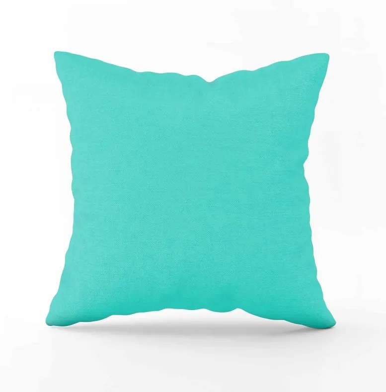 Obliečka na vankúš mentolová Veľkost obliečok: 45 x 45 cm, Zapínanie: Zips