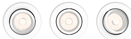 Philips 50393/31/PN - SADA 3× podhľadových svietidiel DONEGAL, 1× GU10/5,5W/230V