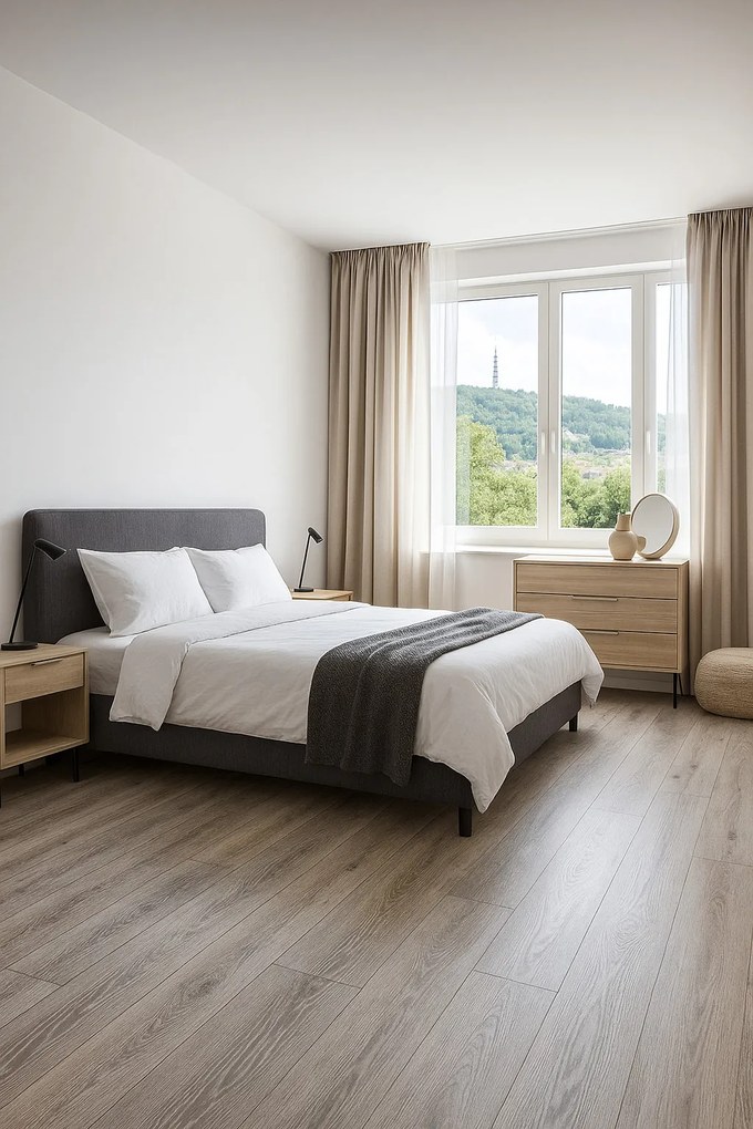 Beauflor, PVC podlaha - lino Texalino Supreme 6182 Pure Oak, na mieru, šíře 5m, hnedá, filc, chodba / predsieň