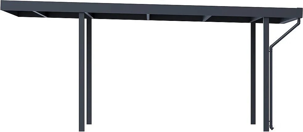 Kovový prístrešok na auto 5,3x3,2 m (antracit)