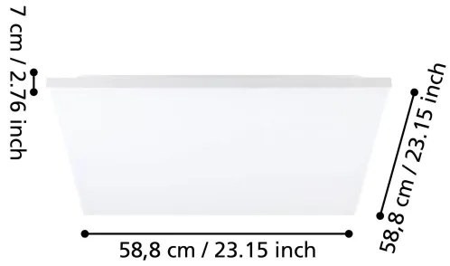 Eglo 99845 - LED Stropné svietidlo TURCONA LED/31,5W/230V