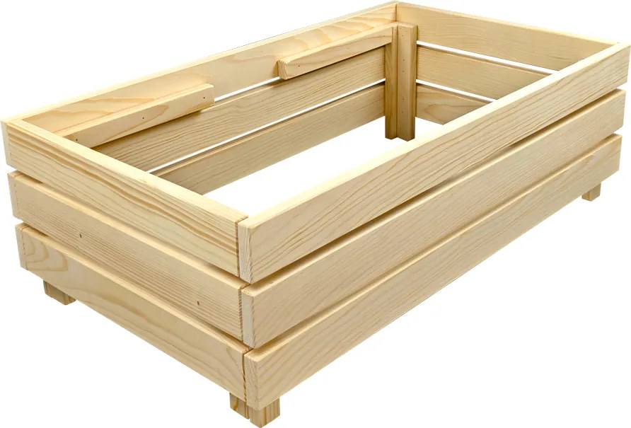 AMADEA Drevený dizajnový vyvýšený záhon bez nádoby vo vnútri, 76x43,6x24cm