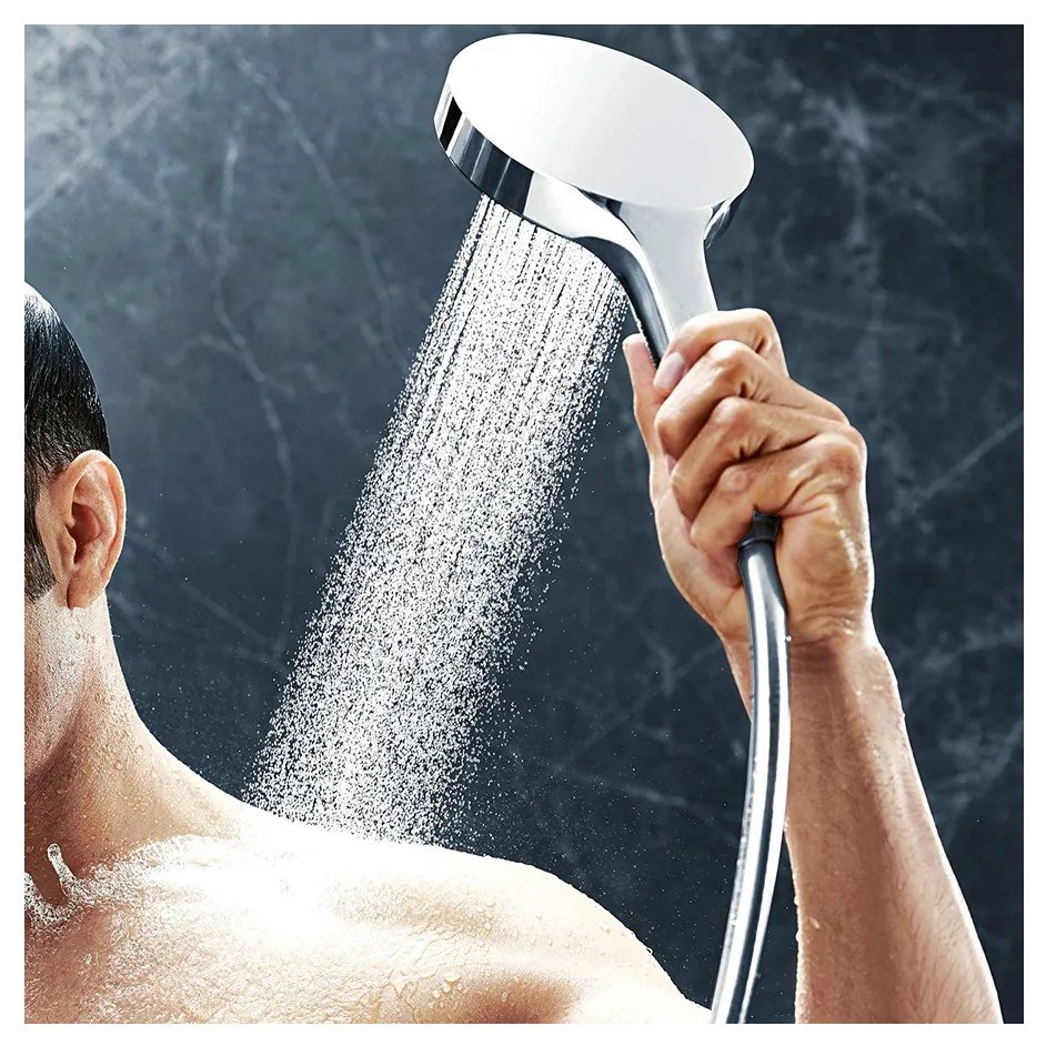 Hansgrohe Rainfinity, ručná sprchová hlavica 130 3-funkčná, chrómová, HAN-26864000