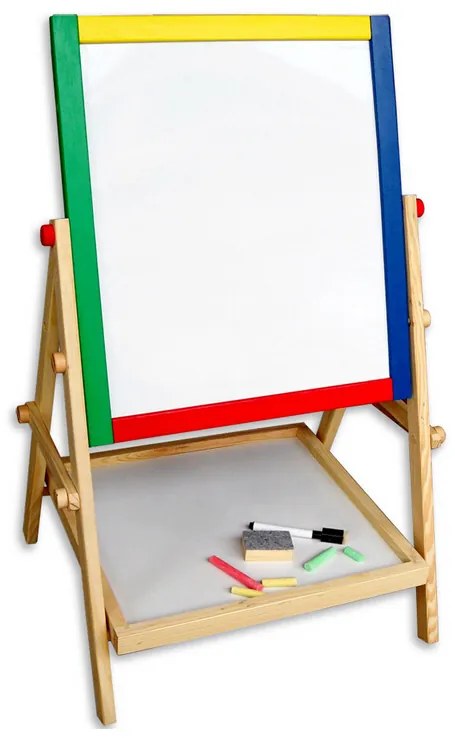 KIK Multifunkčná tabuľa obojstranná magnetická tabuľa 49 cm stojaca