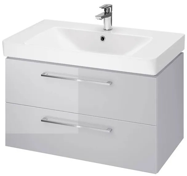 Cersanit - SET B350 LARA MILLE 80cm (SKRINKA + UMÝVADLO), Šedá, S801-340-DSM
