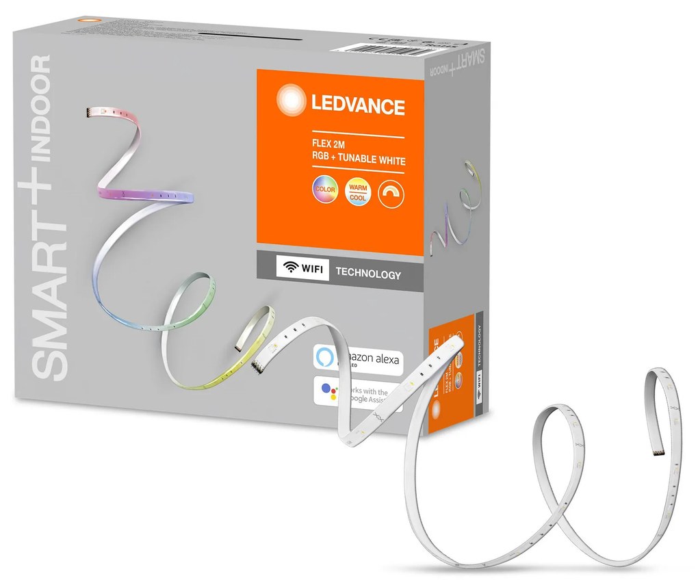 LEDVANCE Inteligentný LED pásik SMART WIFI FLEX, 3,6 W, teplá biela-studená biela, RGB, 2 m