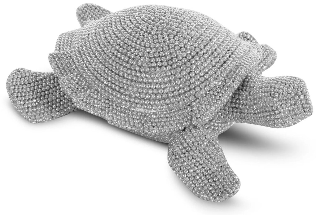 DEKORAČNÁ SOŠKA ELDO 14X12X5 CM STRIEBORNÁ