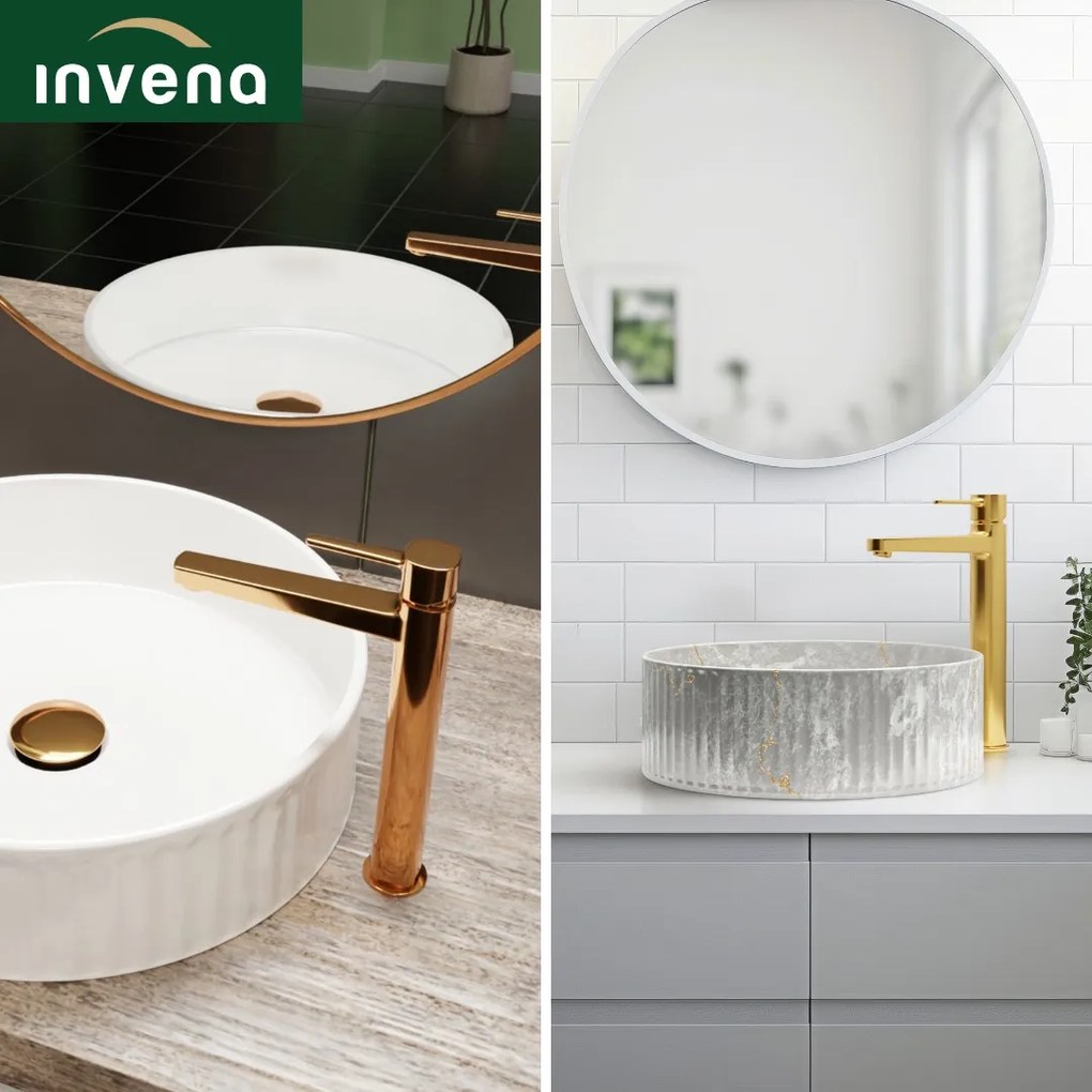 Invena Glamour Trend, vysoká umývadlová batéria, zlatá lesklá, BU-02-W09-V Leták: https://cloud.invena.pl/s/nnXaZKg3crBrRkz/download?path=%2FPliki%20do%20strony%20www%2FBU-02-W09-V/Inne/BU-02-W09-V-ulotka-PL…