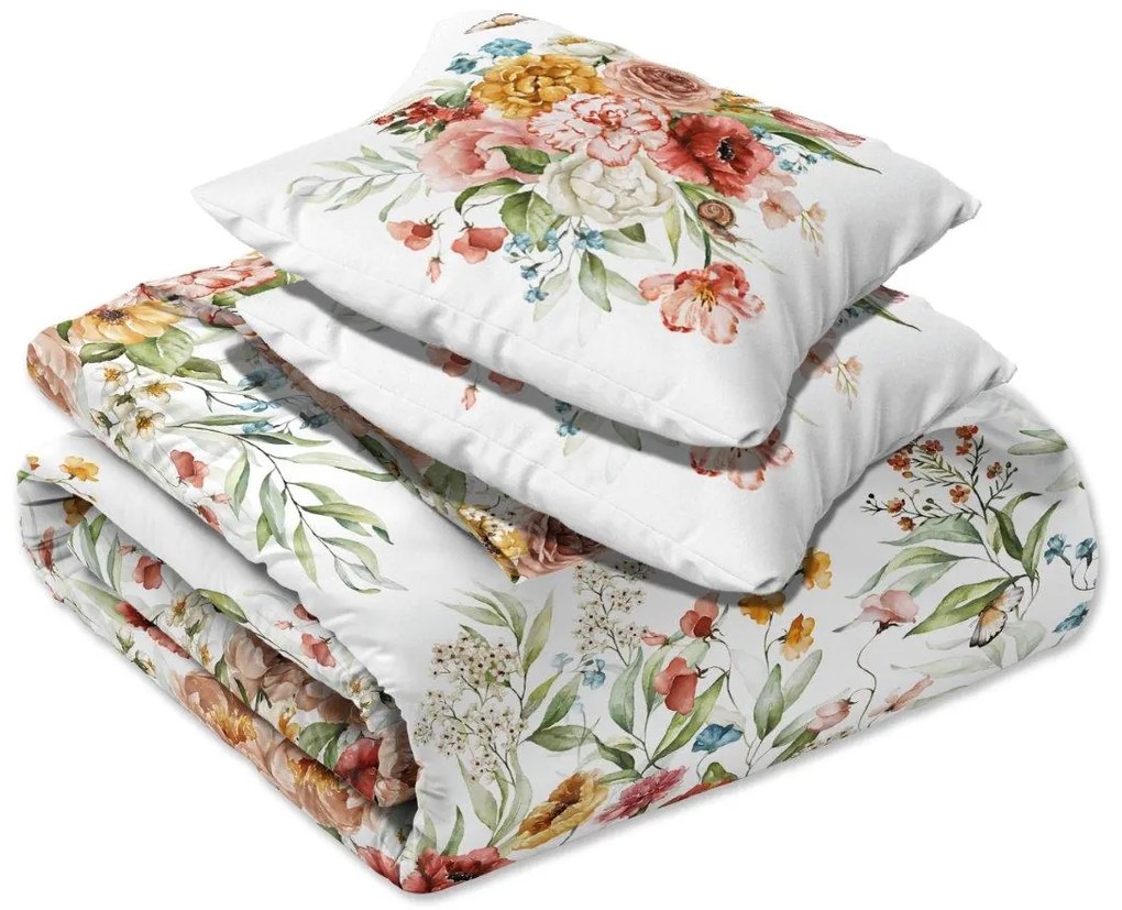 BAVLNENÉ SATÉNOVÉ OBLIEČKY 160x200 + 2 x (70x80) NOBILE 010