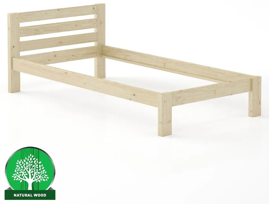 Posteľ borovica LK127–100x200 surová