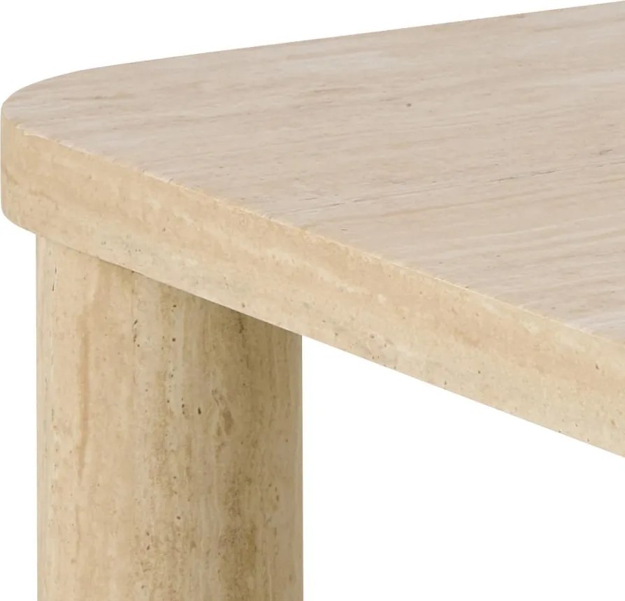 Konferenčný stolík Solano 60 cm béžový travertín