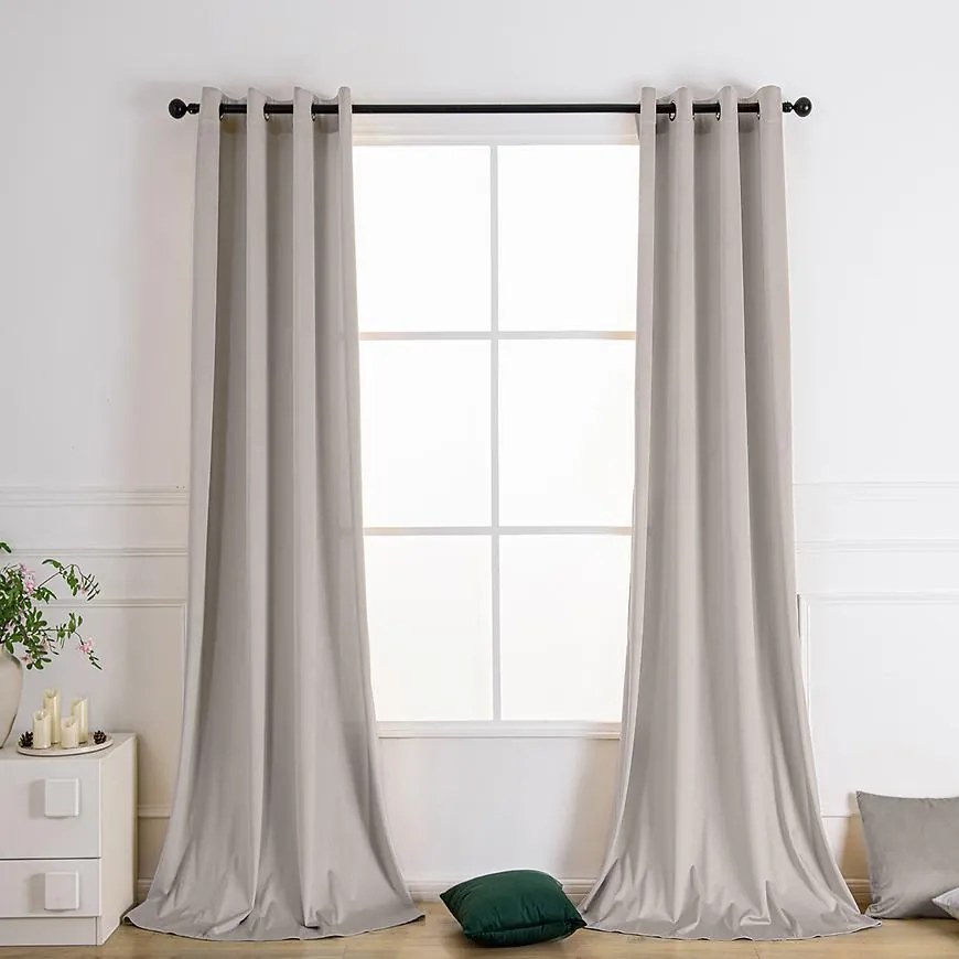 Závesová látka VELVET PB103/200G/M2/3 150 cm béžová. Tovar na mieru