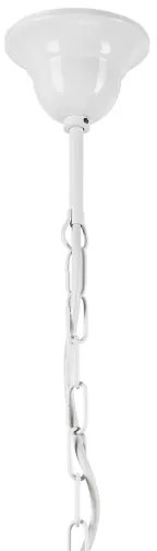 Luster na reťazi RETRO 5xE27/60W/230V biela/pestrofarebná