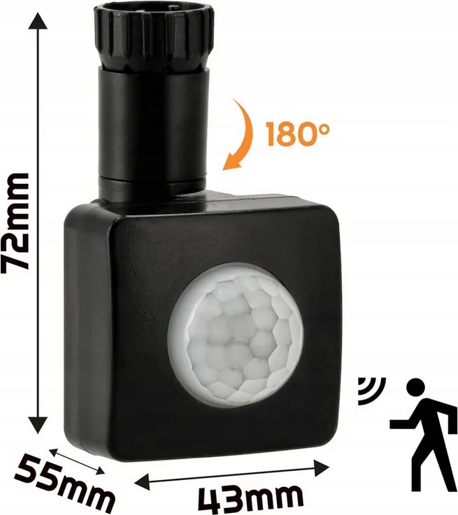 LED reflektor IP65 - 200w - 18000lm - so senzorom pohybu a súmraku - neutrálna biela