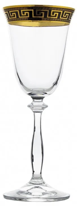 BOHEMIA ANGELA VERSO GOLD POHÁR NA VÍNO 185 ML SADA 6 KS